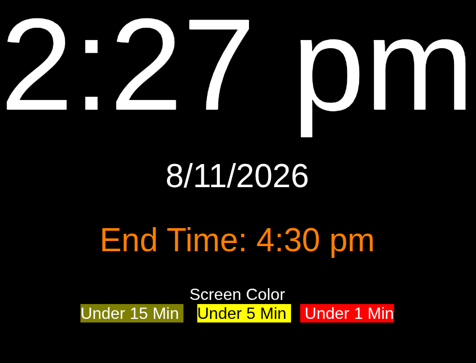 Test Clock